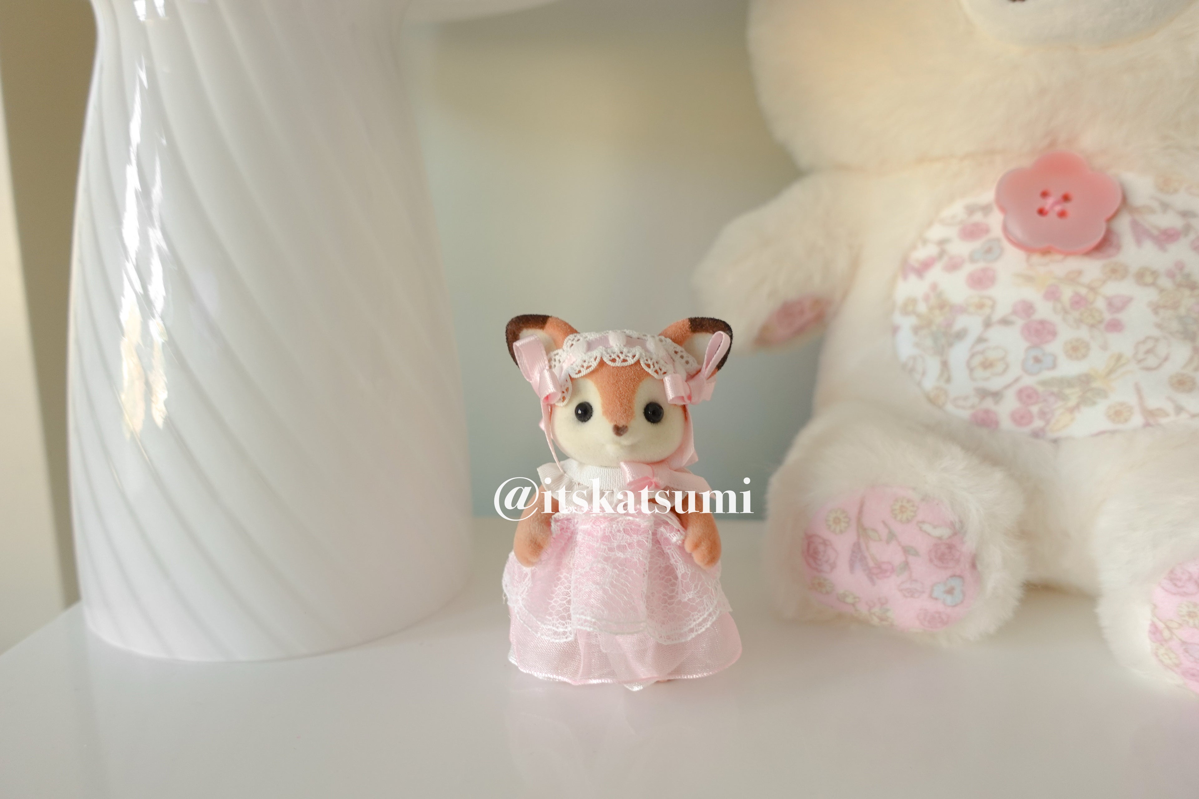 Real Calico Critter / Sylvanian Families ♡ Adult Deer in a Kawaii Lolita Dress