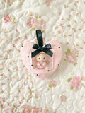 Heart Zipper Trinket Keychain Pouch
