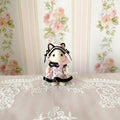 Real Calico Critter / Sylvanian Families ♡ Child Tuxedo Cat in a Kawaii Lolita Polkadot Dress