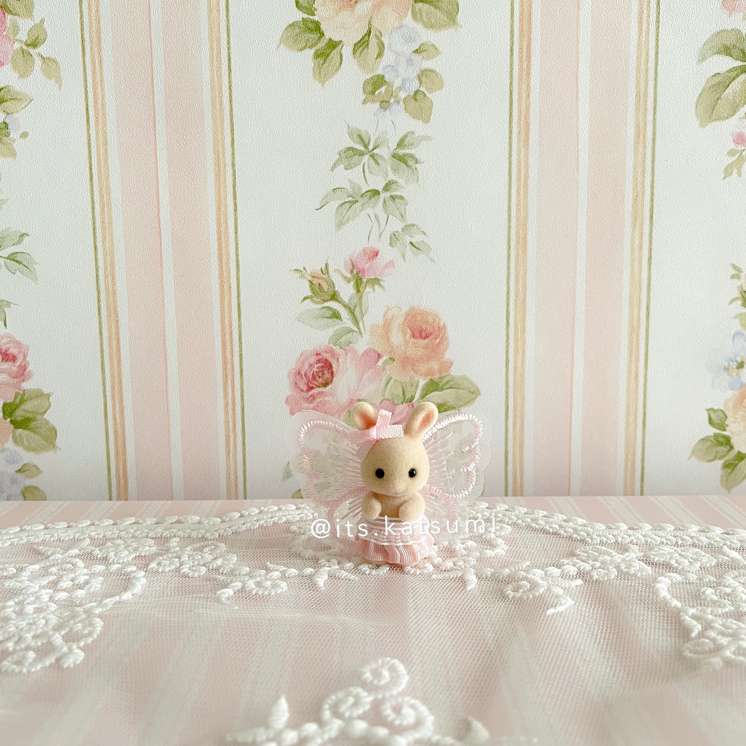 Real Calico Critter / Sylvanian Families ♡ Infant Brown Bunny in a Kawaii Fairy Outfit