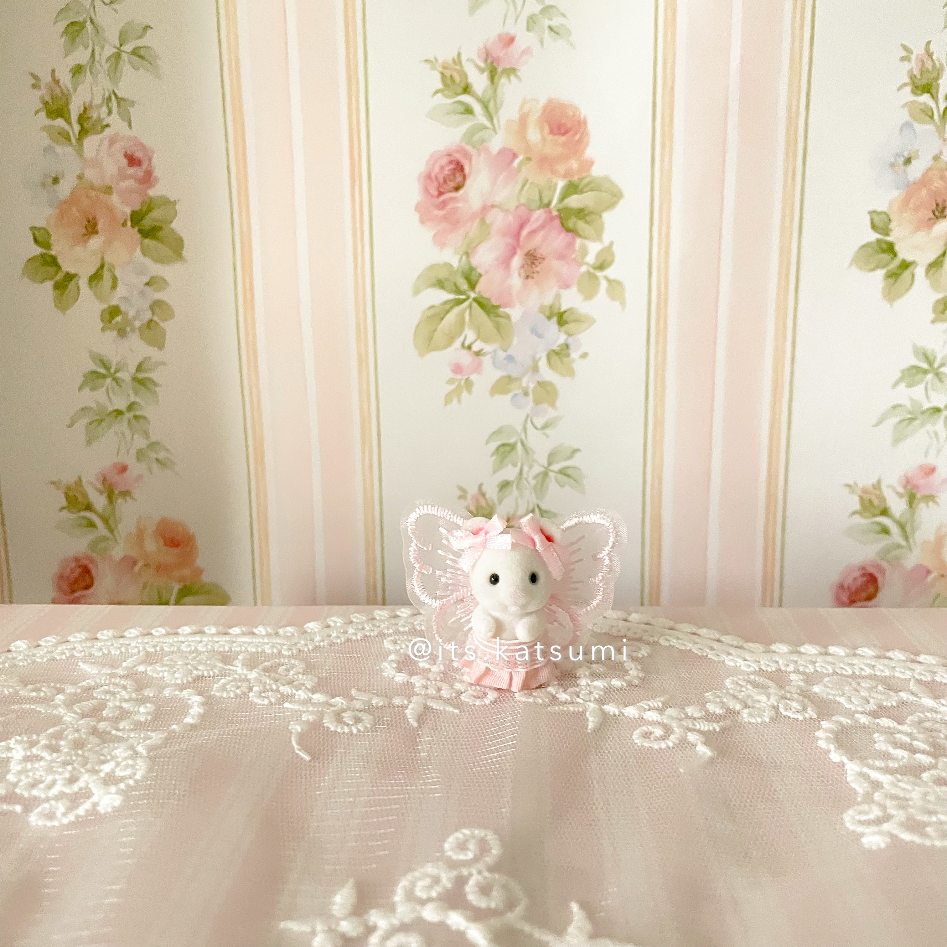 Real Calico Critter / Sylvanian Families ♡ Infant Marshmallow Mouse in a Kawaii Fairy Outfit