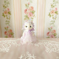 Real Calico Critter / Sylvanian Families ♡ Adult Latte Cat in a Purple Kawaii Lolita Dress