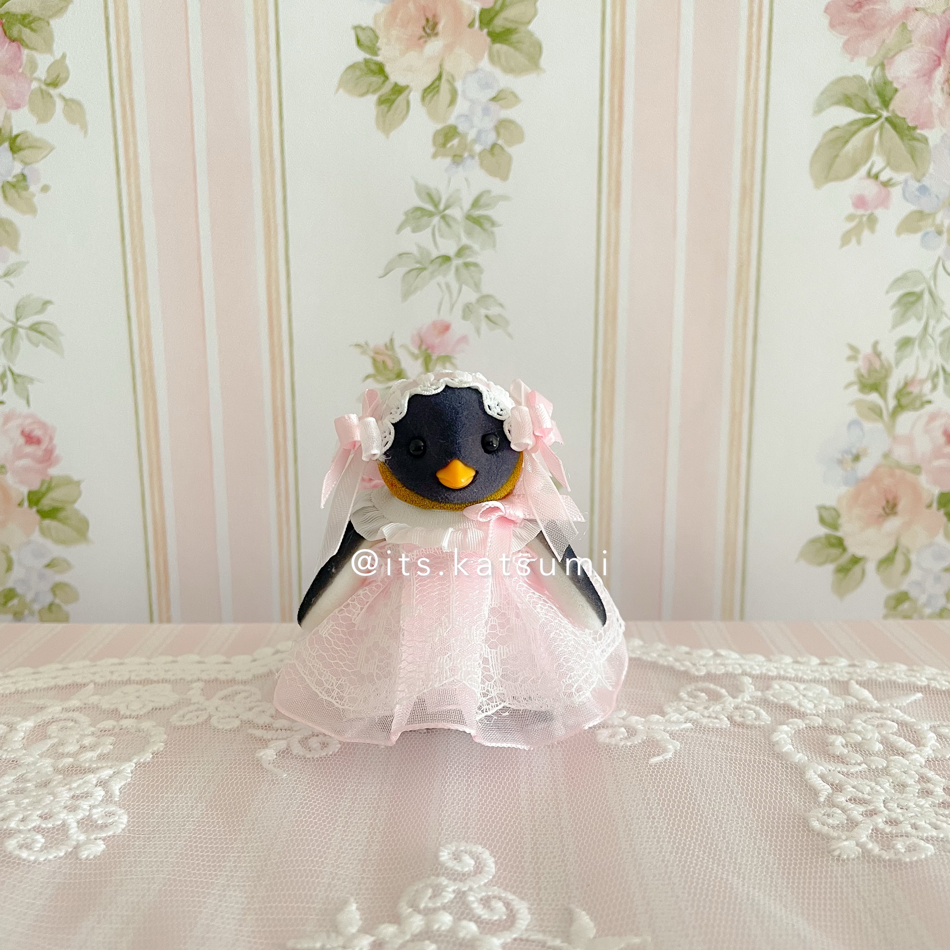 Real Calico Critter / Sylvanian Families ♡ Adult Penguin in a Kawaii Lolita Dress