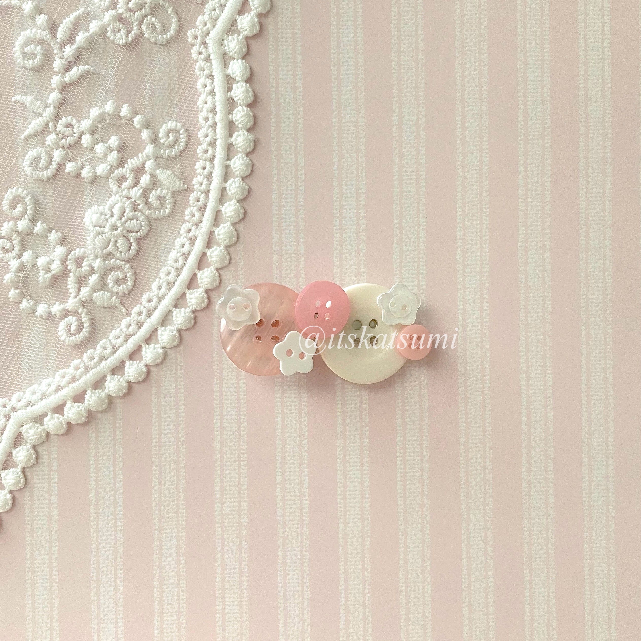 Kawaii Button Hair Clip ♡
