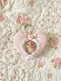 Heart Zipper Trinket Keychain Pouch