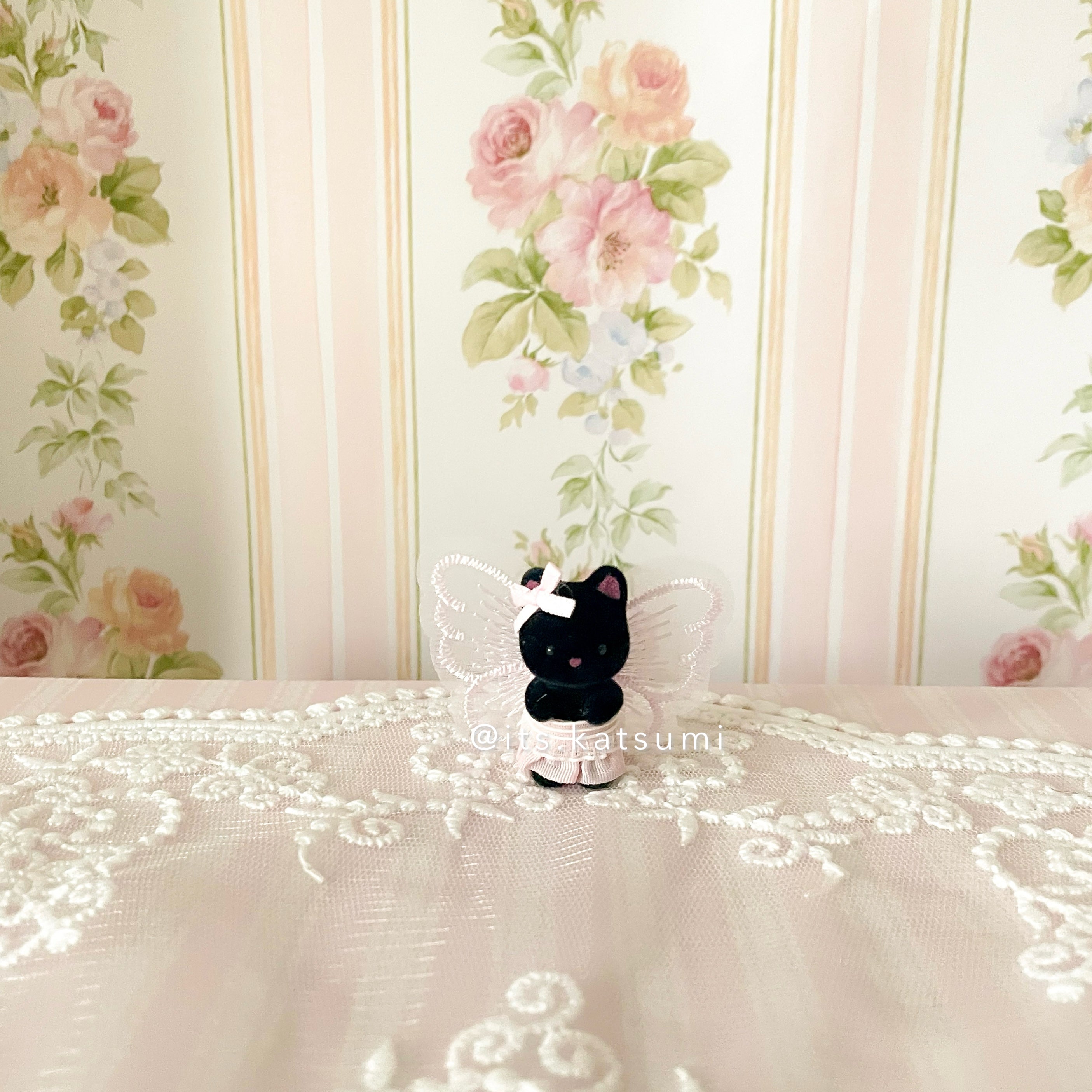 Real Calico Critter / Sylvanian Families ♡ Infant Black Cat in a Kawaii Fairy Outfit