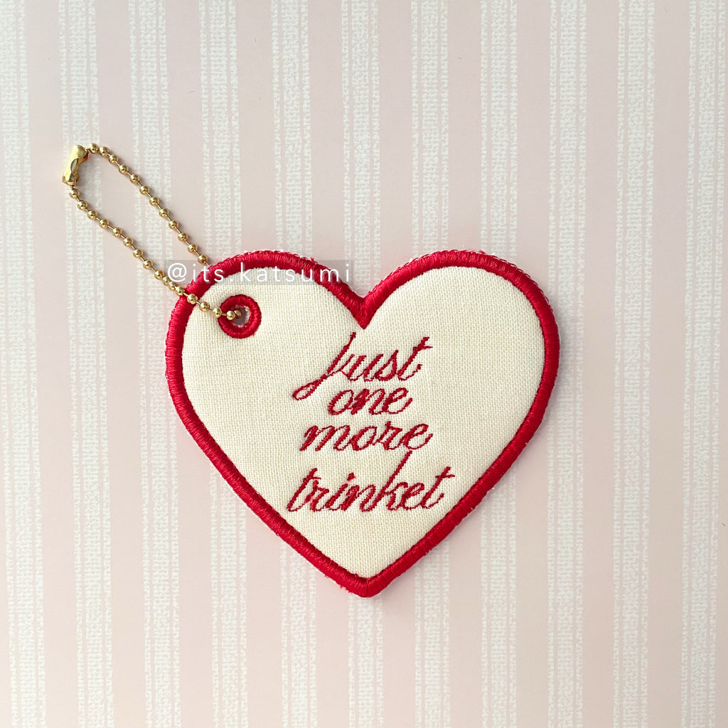 Just One More Trinket Heart Keychain