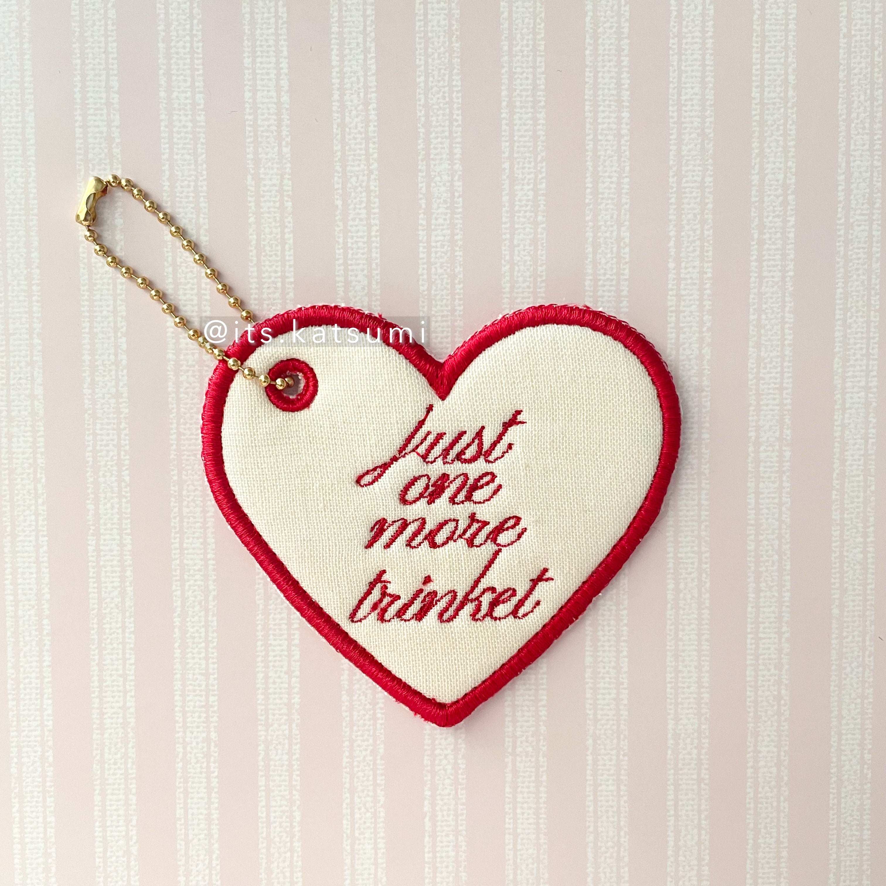 Just One More Trinket Heart Keychain
