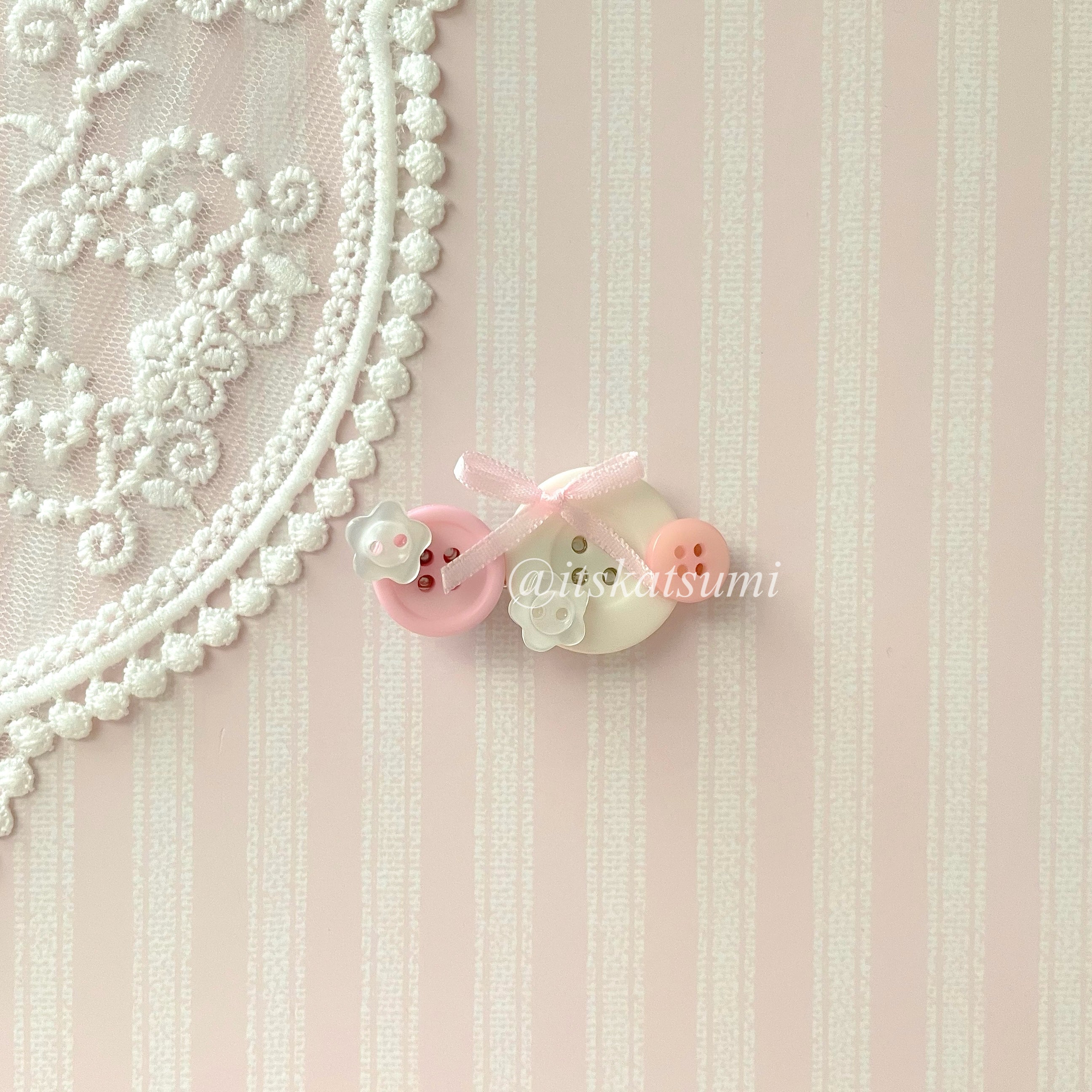 Kawaii Button Hair Clip ♡