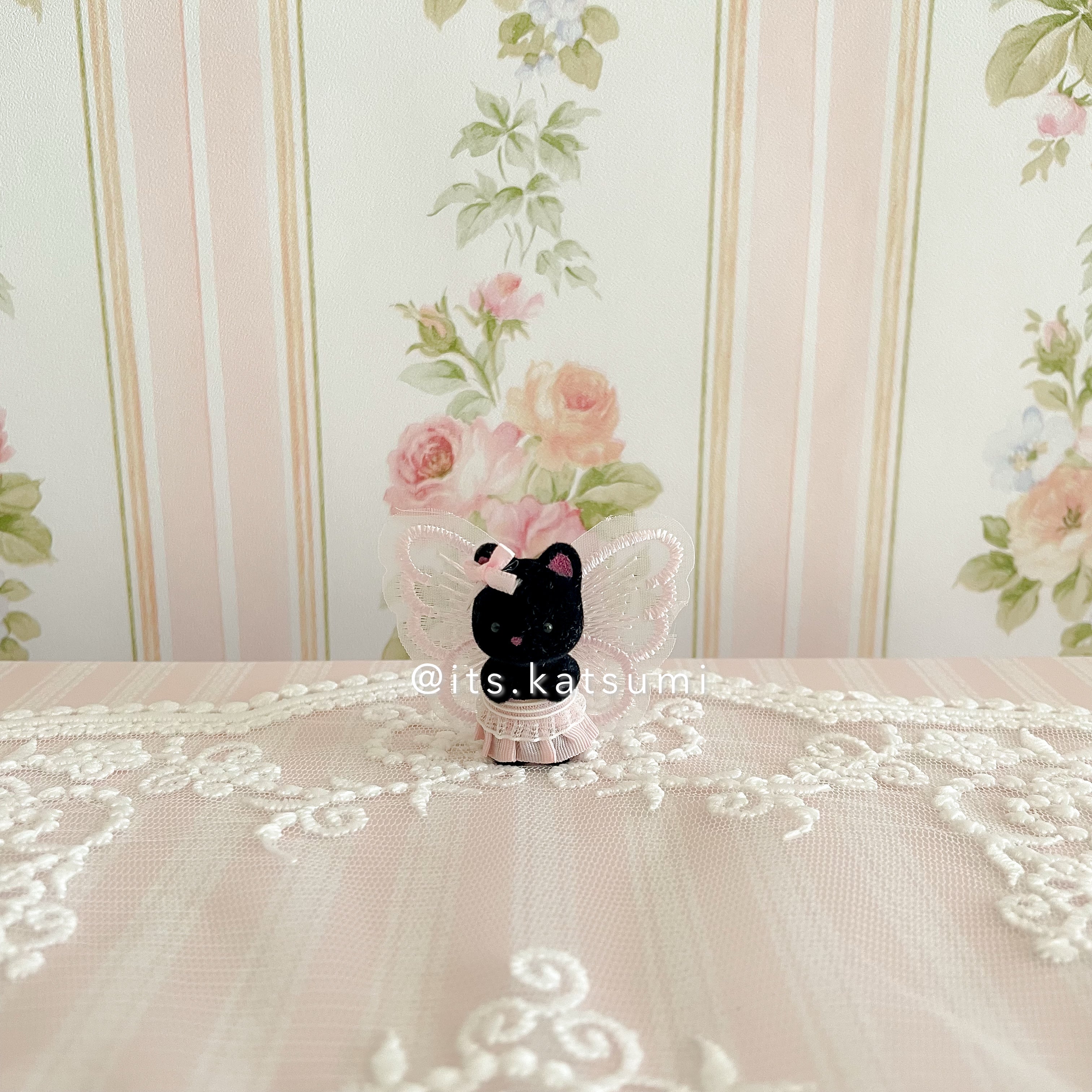 Real Calico Critter / Sylvanian Families ♡ Infant Black Cat in a Kawaii Fairy Outfit