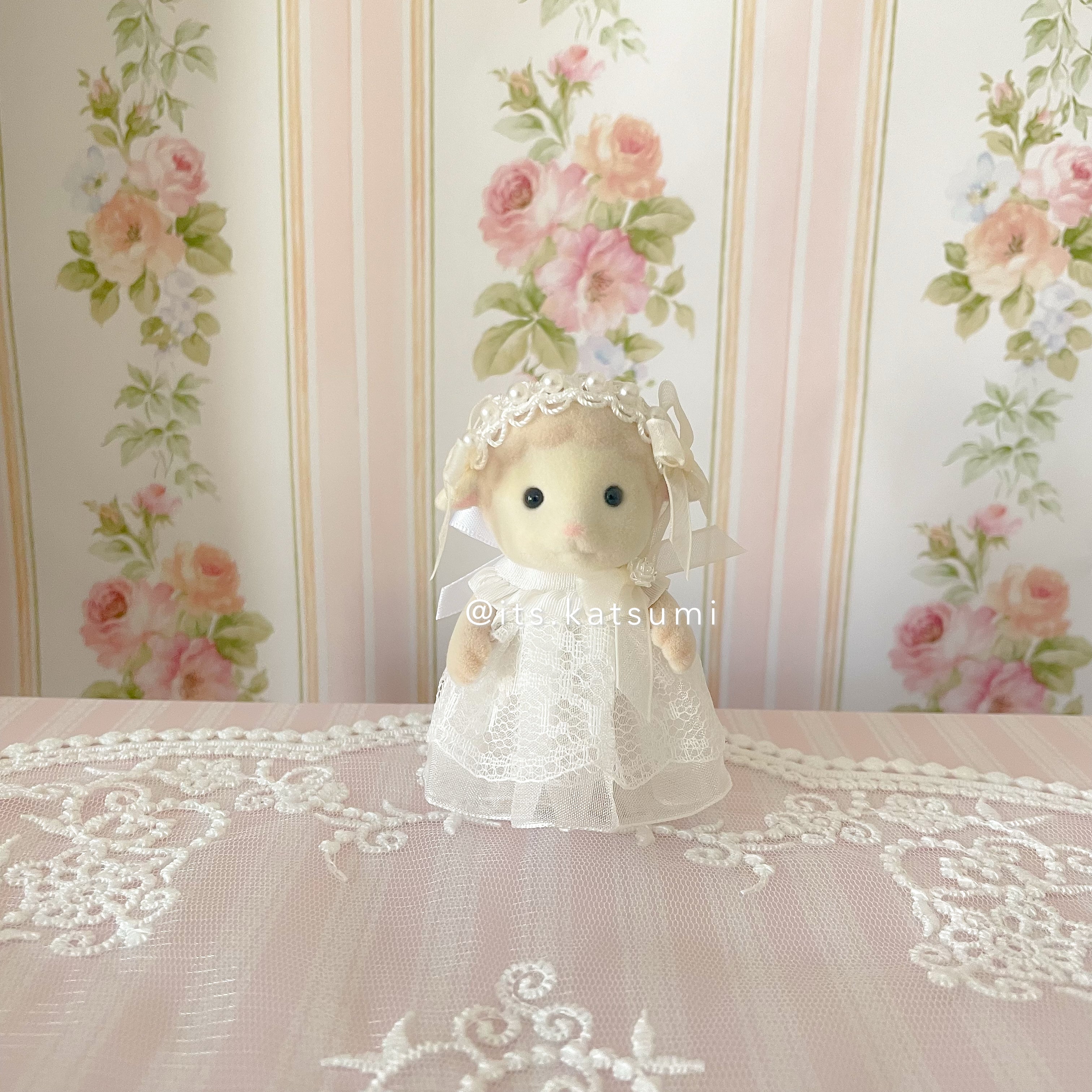 Real Calico Critter / Sylvanian Families ♡ Adult Lamb in a Kawaii Lolita Dress