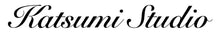 Text 'Katsumi Studio' in black on a white background
